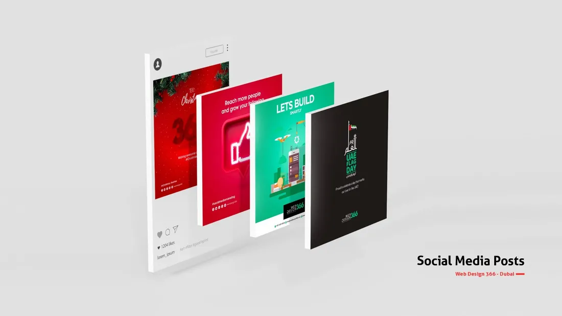 Web Design 366 social media posts