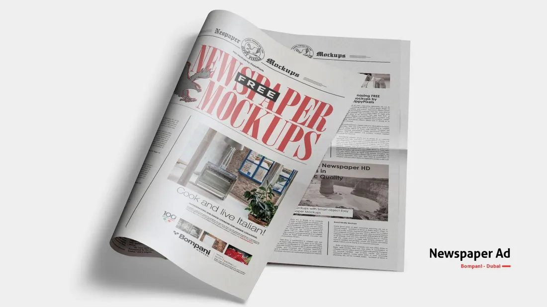 Bompani newspaper ad